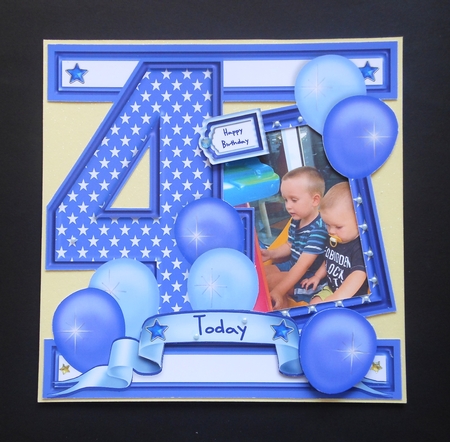 4 Today - Frame It I Card Front - Blue by S.Elisabet Osborn Wright