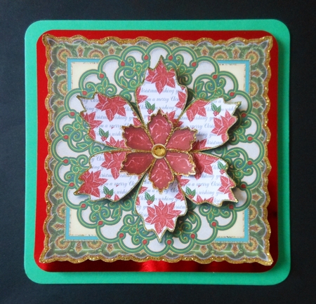 Topper With Christmas Flower 1 by S.Elisabet Osborn Wright