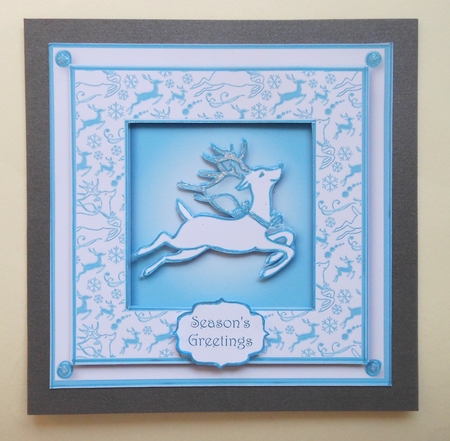 The Christmas Reindeer 8x8 by S.Elisabet Osborn Wright