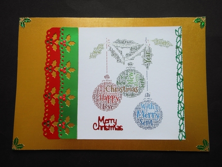 Christmas Baubles Word Art by S.Elisabet Osborn Wright