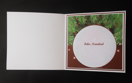 FELIZ NAVIDAD CHRISTMAS BAUBLE CARD - MINI KIT by S.Elisabet Osborn Wright