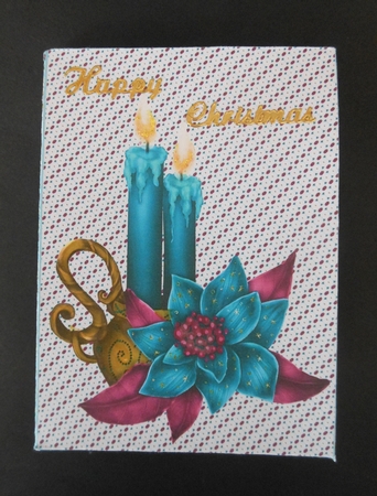  JJ CHRISTMAS CANDLES 1 PINCHBAG AND TAG by S.Elisabet Osborn Wright