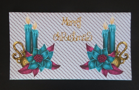 JJ CHRISTMAS CANDLES 1 MONEY WALLET by S.Elisabet Osborn Wright