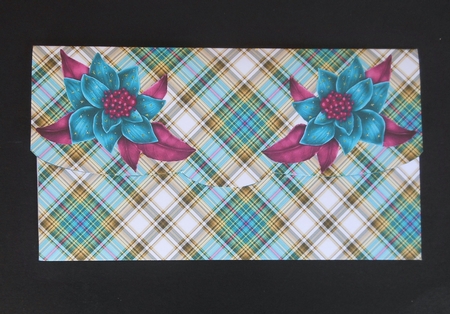 JJ CHRISTMAS CANDLES 1 MONEY WALLET by S.Elisabet Osborn Wright