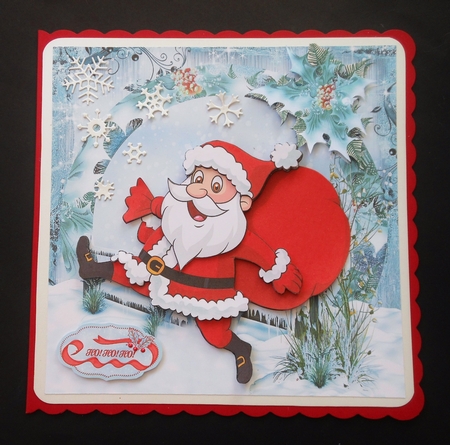 Santa Jumping for Joy by S.Elisabet Osborn Wright