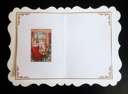 At Home for Christmas Blank Insert by S.Elisabet Osborn Wright