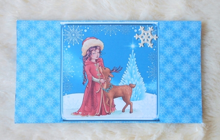 JJ CHRISTMAS STARRY SNOWY NIGHT MONEY WALLET by S.Elisabet Osborn Wright