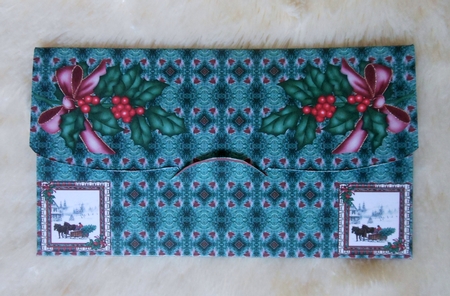 JJ CHRISTMAS BRINGING HOME THE TREE MONEY WALLET by S.Elisabet Osborn Wright