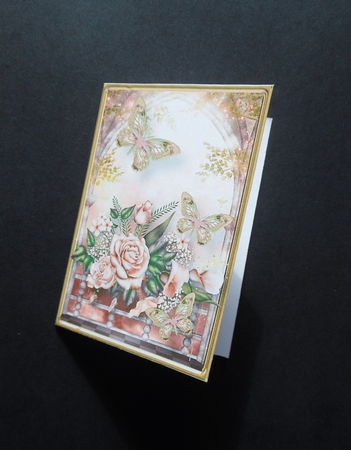 Antique Roses - 5in x 7in Card Mini Kit by S.Elisabet Osborn Wright