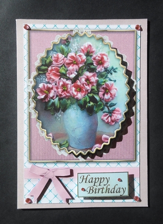 Birthday Floral Quick card by S.Elisabet Osborn Wright