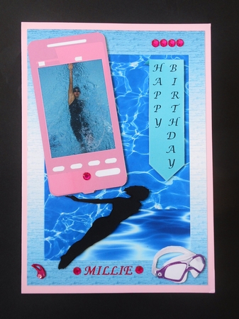 Swimming Phone - female by S.Elisabet Osborn Wright