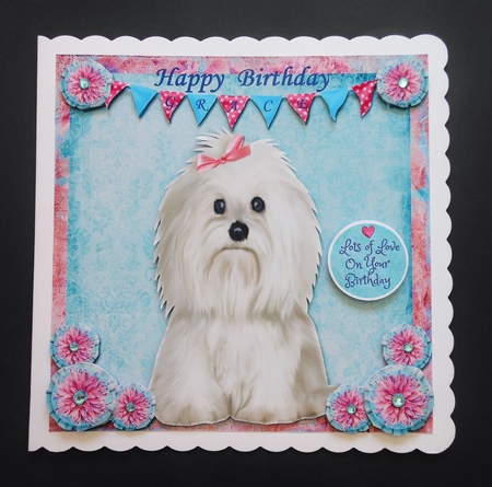 Cute Puppy Birthday by S.Elisabet Osborn Wright