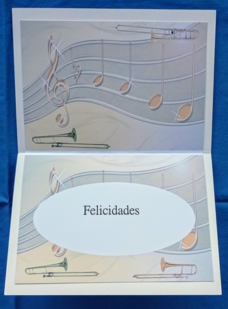 Insert for Music Phone - Trombones cup856728_3656 by S.Elisabet Osborn Wright