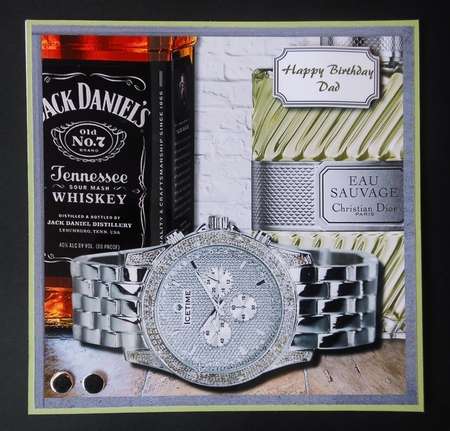 Mens watch, whiskey and aftershave by S.Elisabet Osborn Wright