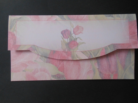 Tulips Blank Cash Envelope by S.Elisabet Osborn Wright