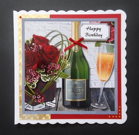 Flowers and champagne by S.Elisabet Osborn Wright