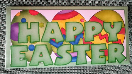 Brightly Painted Eggs Money Wallet Green by S.Elisabet Osborn Wright