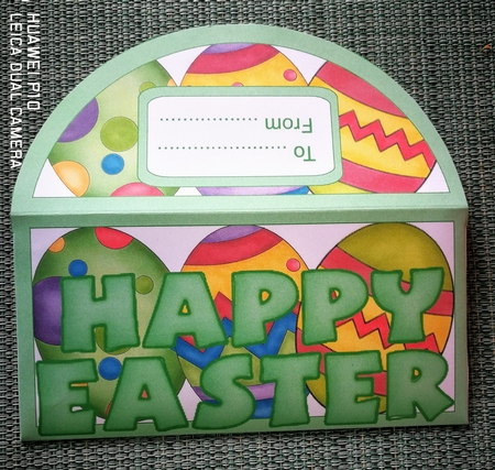 Brightly Painted Eggs Money Wallet Green by S.Elisabet Osborn Wright