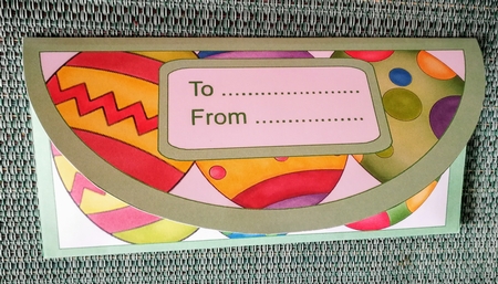 Brightly Painted Eggs Money Wallet Green by S.Elisabet Osborn Wright