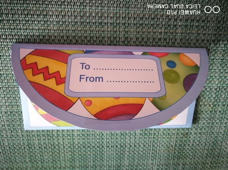Brightly Painted Eggs Money Wallet Turquoise by S.Elisabet Osborn Wright