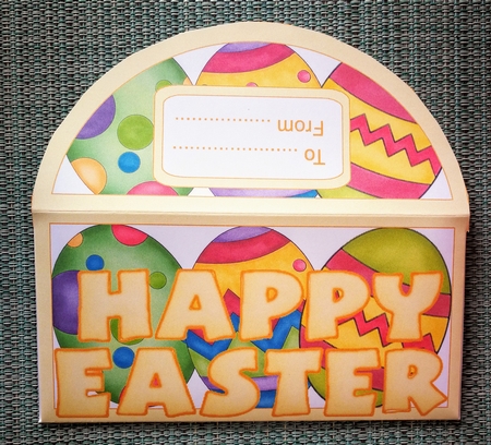 Brightly Painted Eggs Money Wallet Yellow by S.Elisabet Osborn Wright