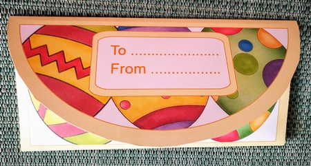 Brightly Painted Eggs Money Wallet Yellow by S.Elisabet Osborn Wright
