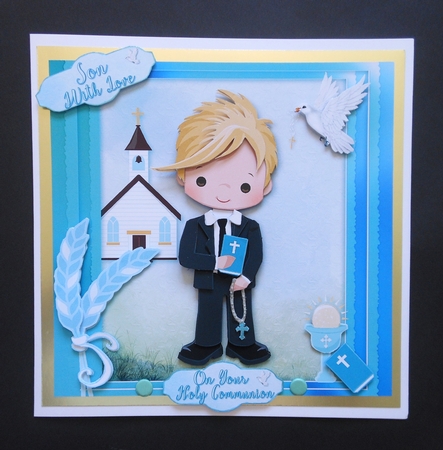 First Communion Blonde Hair Boy Mini Kit by S.Elisabet Osborn Wright