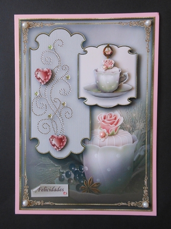 Cupcakes & Tea Card Topper by S.Elisabet Osborn Wright