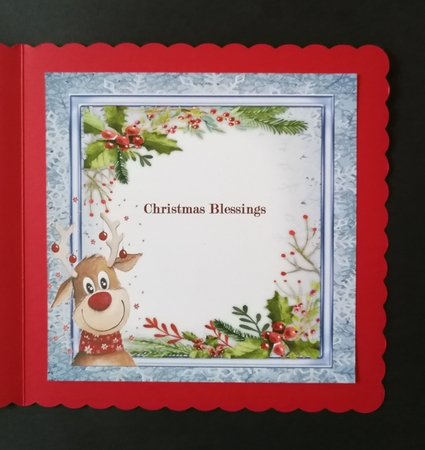Blank Insert , Reindeer Tree  by S.Elisabet Osborn Wright
