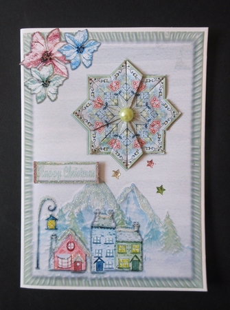 JJ PASTEL CHRISTMAS 5X7 TEA BAG CARD BUMPER KIT 2 by S.Elisabet Osborn Wright