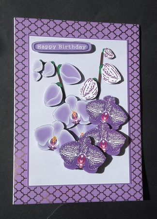 Beautiful Orchids decoupage 2 by S.Elisabet Osborn Wright