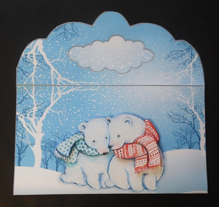 Polar Bears in the Snow Money Wallet by S.Elisabet Osborn Wright