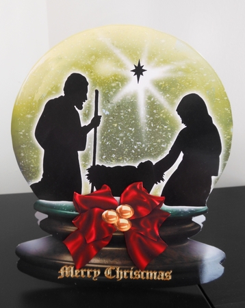 Mini Kit- 3D Snowglobe Scene - Baby Jesus by S.Elisabet Osborn Wright