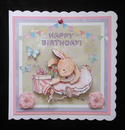 BALLERINA BUNNY 6X6 by S.Elisabet Osborn Wright