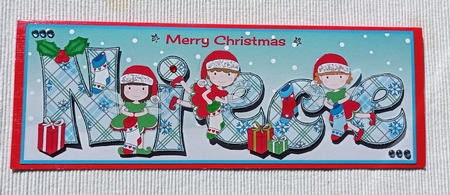 Christmas Fairies with Christmas Stockings NIECE large dl 3 by S.Elisabet Osborn Wright