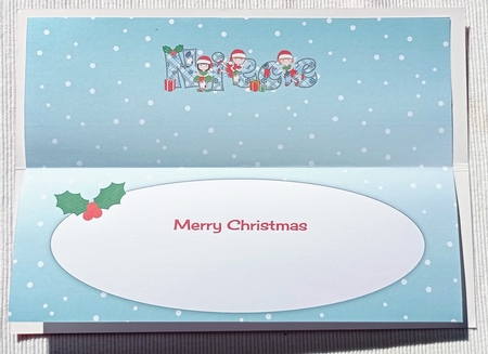Christmas Fairies with Christmas Stockings NIECE large dl 3 insert by S.Elisabet Osborn Wright