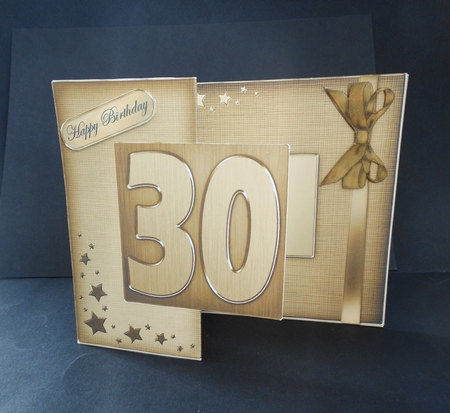 30th Metallic Age Fold Back Card by S.Elisabet Osborn Wright