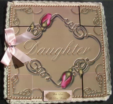 Vintage Tea Daughter 8inch Picture Sheet by S.Elisabet Osborn Wright