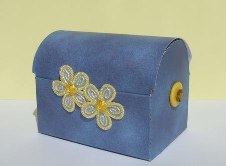 Gift Box Casket - Denim by S.Elisabet Osborn Wright