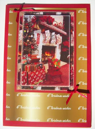 Christmas Wishes Backing Paper Gold by S.Elisabet Osborn Wright
