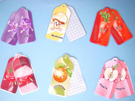 Cute Fruits and Vegetables Bookmark by S.Elisabet Osborn Wright