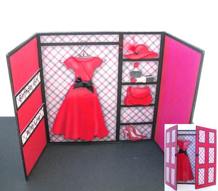 Red Passion Wardrobe Card Kit by S.Elisabet Osborn Wright