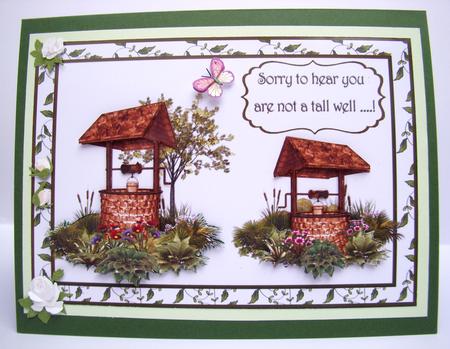 Wishing You Well - Humorous Get Well Card by S.Elisabet Osborn Wright