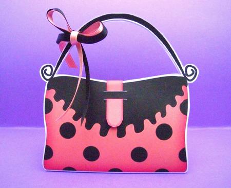 Handbag Shaped Treat or Favour Box Sheet 1 by S.Elisabet Osborn Wright