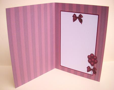 Wine Colored Stripes with Bow and Balloon's Is by S.Elisabet Osborn Wright