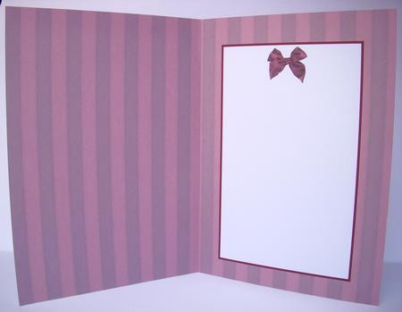 Wine Colored Stripes with Bow Is by S.Elisabet Osborn Wright