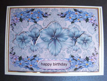 Foral in Bleu by S.Elisabet Osborn Wright