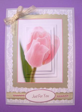 Gorgeous Pink Tulip Pyramid by S.Elisabet Osborn Wright