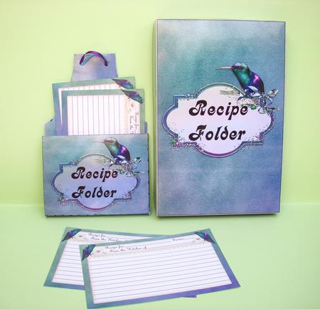 Precious Bird Recipe Folder Kit by S.Elisabet Osborn Wright