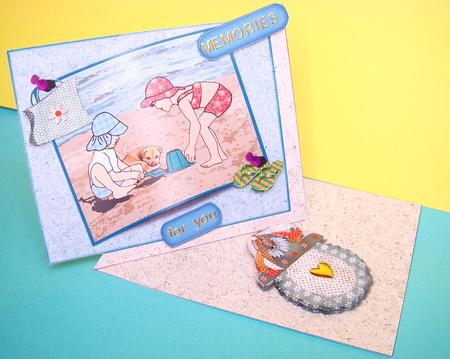 Sandcastles "over the Edge" Card by S.Elisabet Osborn Wright